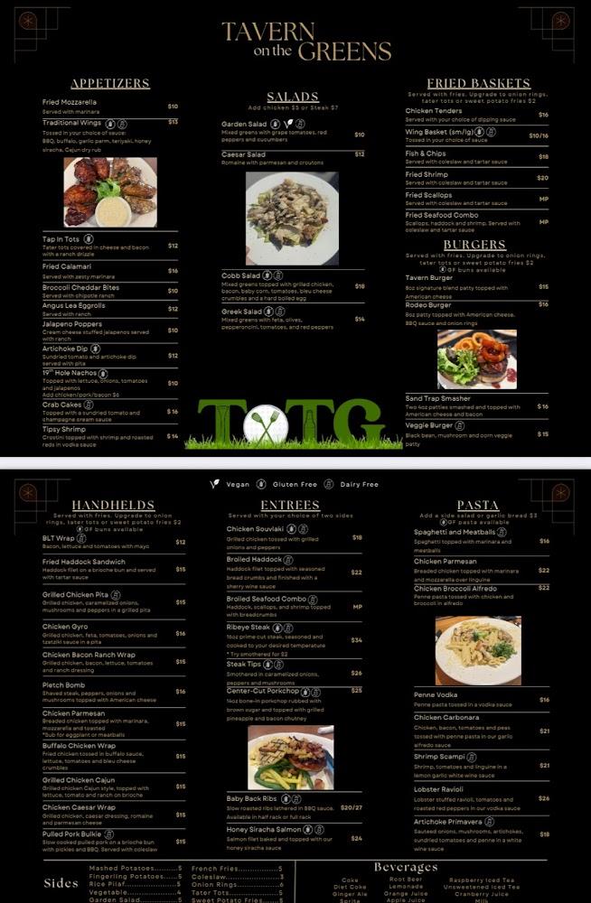 Tavern on the Greens Menu image 1
